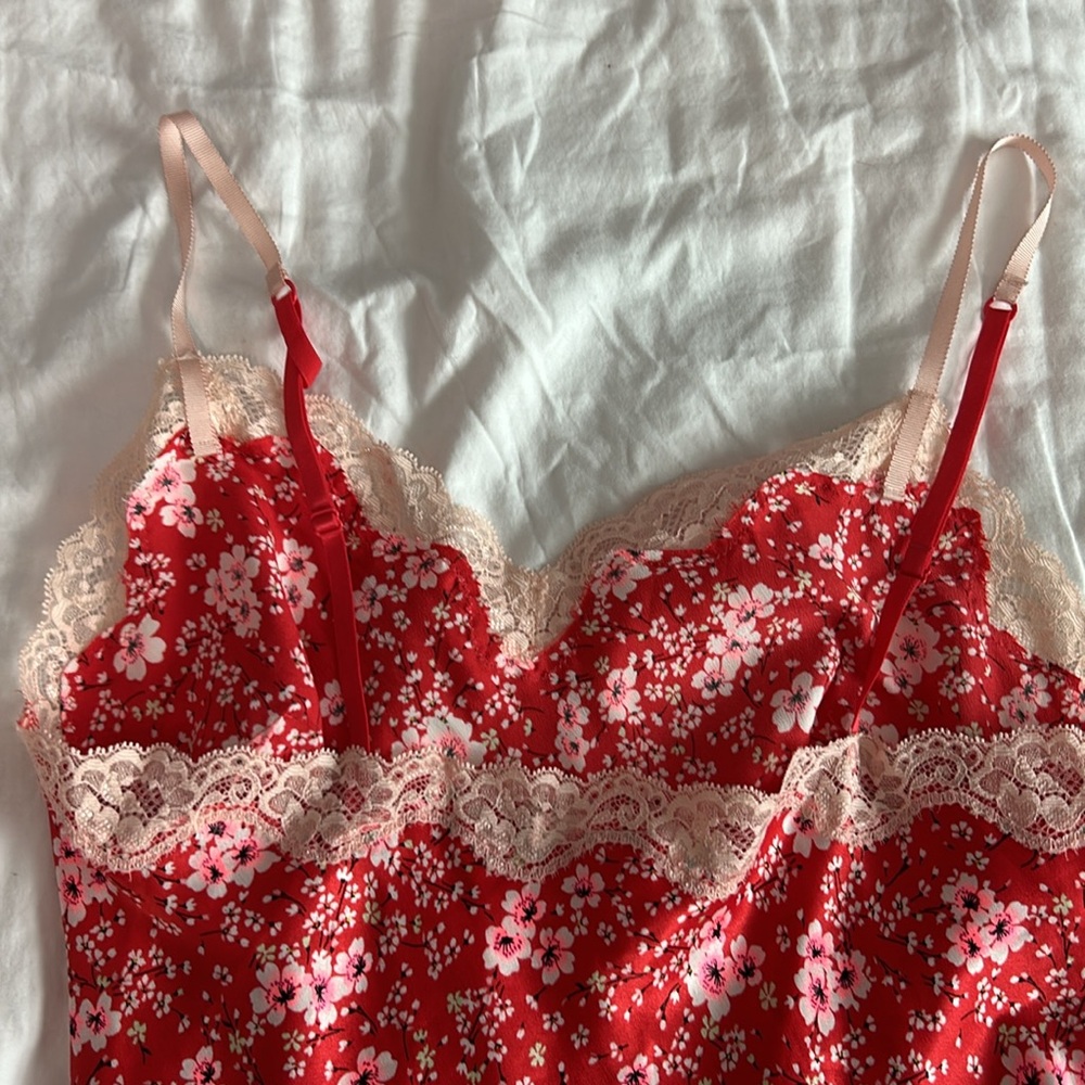 Victoria’s Secret Y2K cherry blossom mini slip dress with bows and gems Medium - Picture 11 of 17